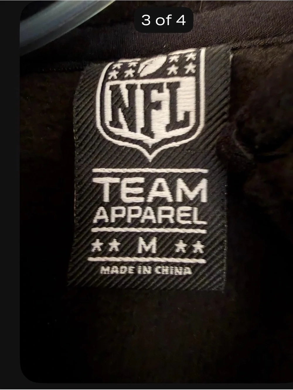 NFL Black Fleece Vest with Red Accents and Team Logo
